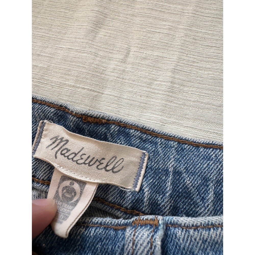 Madewell Womens 28 Perfect Vintage Crop Jeans Denim Raw Hem Distressed High Rise - Picture 10 of 10